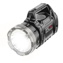 Porodo LifeStyle Outdoor 10W 3 in 1 Flashlight with FM Radio and Bluetooth Speaker - Black